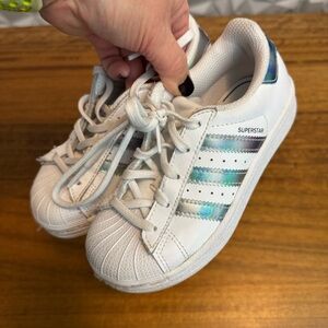 Adidas Kids White Sneakers Size 11k